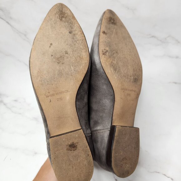 Madewell Nico Boots Grey Suede Ankle Booties Western Women's 9.5 - Picture 7 of 10